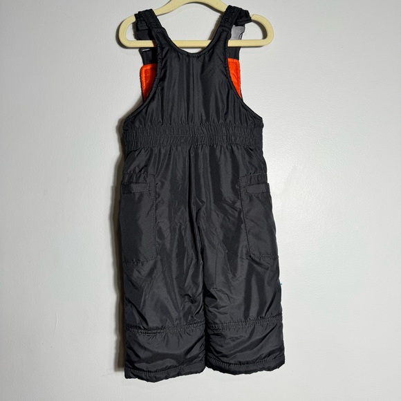 Carter's Snow Bib Pants Toddler 12 M Gray Orange Insulated Winter Ski Warm Unise - Picture 5 of 5
